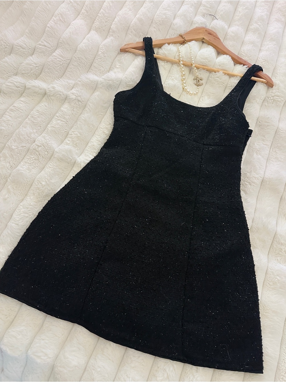 Divided Black Sparkle Dress